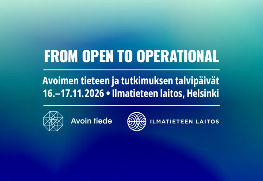 From open to operationa. Avoimen tieteen ja tutkimuksen talvipäivät.