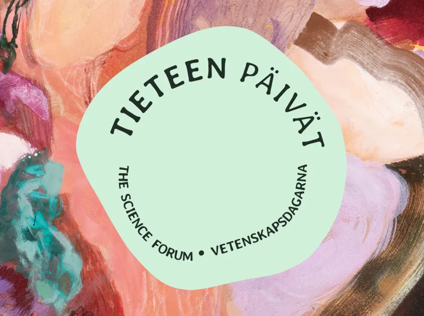Tieteen päivien värikästä grafiikkaa.