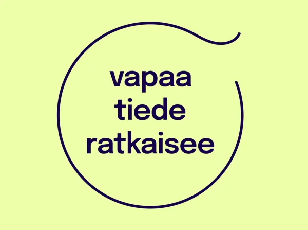 Vapaa tiede ratkaisee -grafiikka.