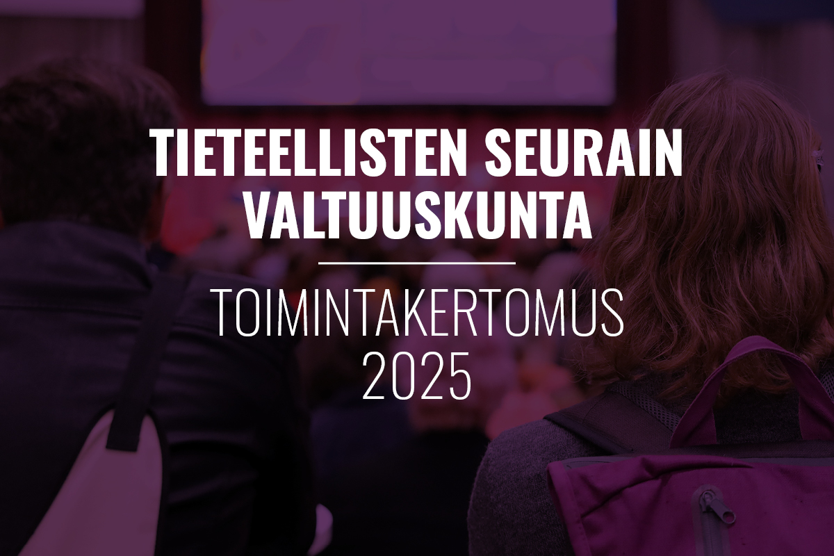 Teksti "Tieteellisten seurain valtuuskunta, toimintakertomus 2025".